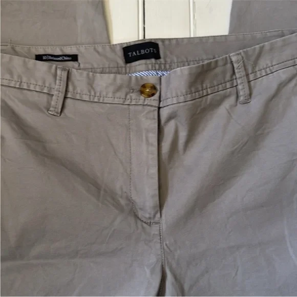 Talbots Relaxed Chino Pants Grey Size 10R - Picture 6 of 7